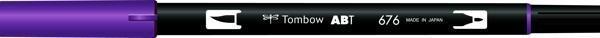 Tombow Dual Brush Pen Grafik Çizim Kalemi 676 Royal Purple - Image 1