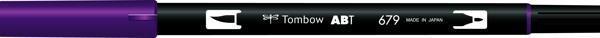 Tombow Dual Brush Pen Grafik Çizim Kalemi 679 Dark Plum - Image 1