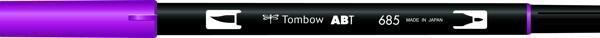 Tombow Dual Brush Pen Grafik Çizim Kalemi 685 Deep Magenta - Image 1
