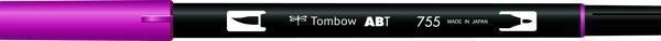 Tombow Dual Brush Pen Grafik Çizim Kalemi 755 Rubine Red - Image 1