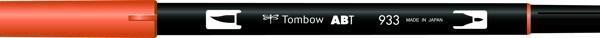Tombow Dual Brush Pen Grafik Çizim Kalemi 933 Orange - Image 1