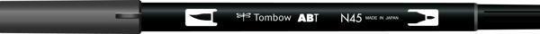 Tombow Dual Brush Pen Grafik Çizim Kalemi N45 Cool Gray 10 - Image 1