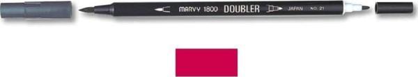 Marvy 1800 Doubler Çift Uçlu Brush Pen 46 CRIMSON LAKE - Image 1