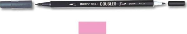 Marvy 1800 Doubler Çift Uçlu Brush Pen 67 BUBBLEGUM PINK - Image 1