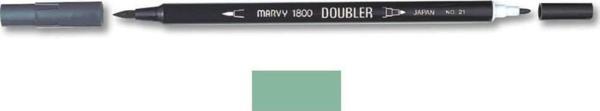 Marvy 1800 Doubler Çift Uçlu Brush Pen 102 JADE GREEN - Image 1