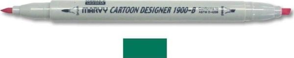 Marvy 1900-B Cartoon Designer Grafik Markör 4 GREEN - Image 1