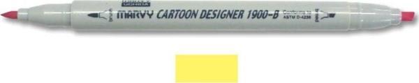 Marvy 1900-B Cartoon Designer Grafik Markör 5 YELLOW - Image 1