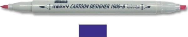 Marvy 1900-B Cartoon Designer Grafik Markör 8 VIOLET - Image 1