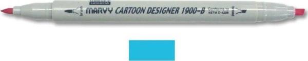 Marvy 1900-B Cartoon Designer Grafik Markör 36 MANGANESE BLUE - Image 1