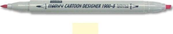 Marvy 1900-B Cartoon Designer Grafik Markör 42 CREAM YELLOW - Image 1