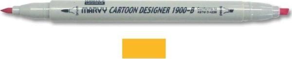 Marvy 1900-B Cartoon Designer Grafik Markör 43 BRILLIANT YELLOW - Image 1