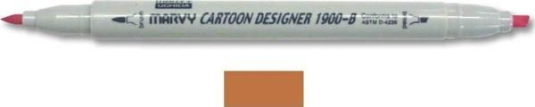 Marvy 1900-B Cartoon Designer Grafik Markör 44 LIGHT BROWN - Image 1