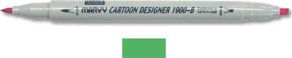 Marvy 1900-B Cartoon Designer Grafik Markör 48 LEAF GREEN - Image 1