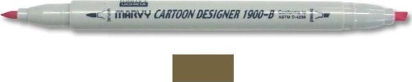 Marvy 1900-B Cartoon Designer Grafik Markör 54 BURNT UMBER - Image 1