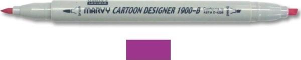 Marvy 1900-B Cartoon Designer Grafik Markör 55 IRIS PURPLE - Image 1