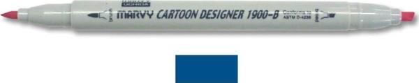 Marvy 1900-B Cartoon Designer Grafik Markör 56 DULL BLUE - Image 1