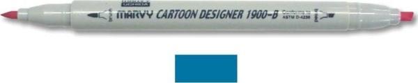 Marvy 1900-B Cartoon Designer Grafik Markör 58 PEACOCK GREEN - Image 1