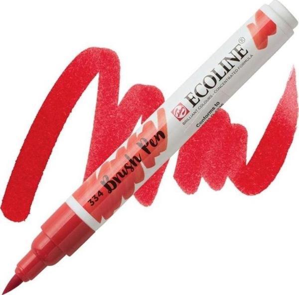 Talens Ecoline Brush Pen Fırça Uçlu Kalem 334 Scarlet - Image 1