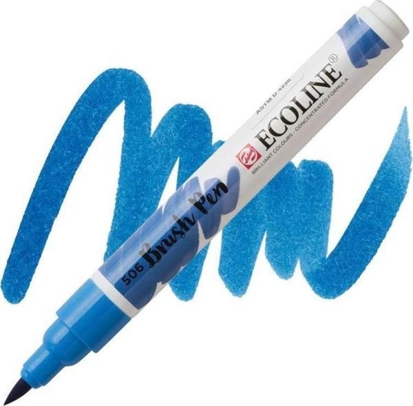 Talens Ecoline Brush Pen Fırça Uçlu Kalem 506 Ultramarine Deep - Image 1
