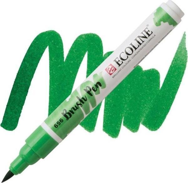 Talens Ecoline Brush Pen Fırça Uçlu Kalem 656 Forest Green - Image 1
