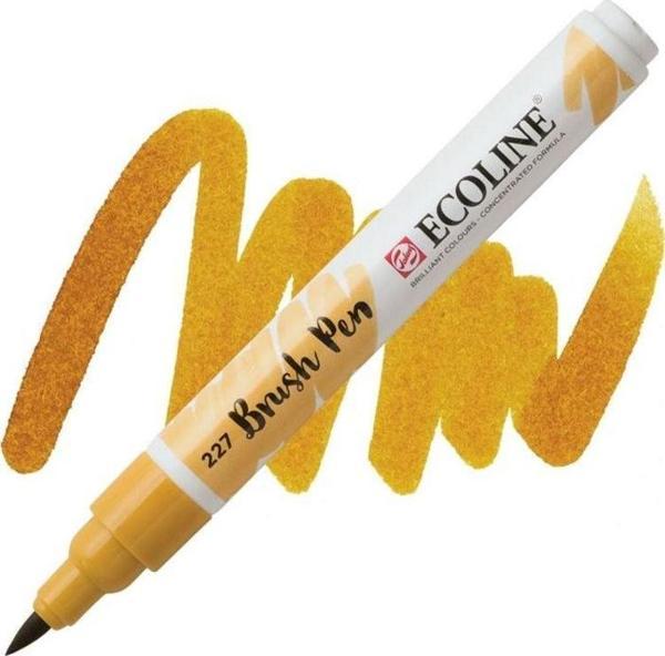 Talens Ecoline Brush Pen Fırça Uçlu Kalem 227 Yellow Ochre - Image 1