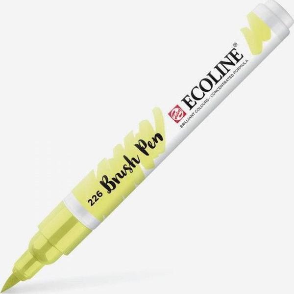 Talens Ecoline Brush Pen Fırça Uçlu Kalem 226 Pastel Yellow - Image 1