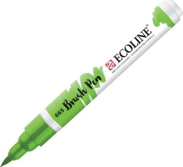 Talens Ecoline Brush Pen Fırça Uçlu Kalem 665 Spring Green - Image 1