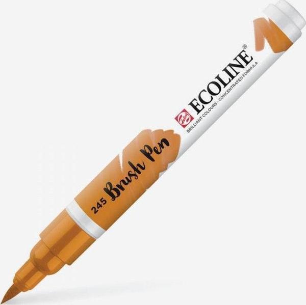 Talens Ecoline Brush Pen Fırça Uçlu Kalem 245 Saffron Yellow - Image 1