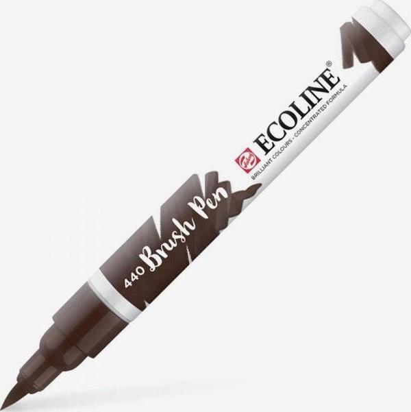 Talens Ecoline Brush Pen Fırça Uçlu Kalem 440 Sepia Deep - Image 1
