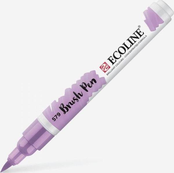 Talens Ecoline Brush Pen Fırça Uçlu Kalem 579 Pastel Violet - Image 1