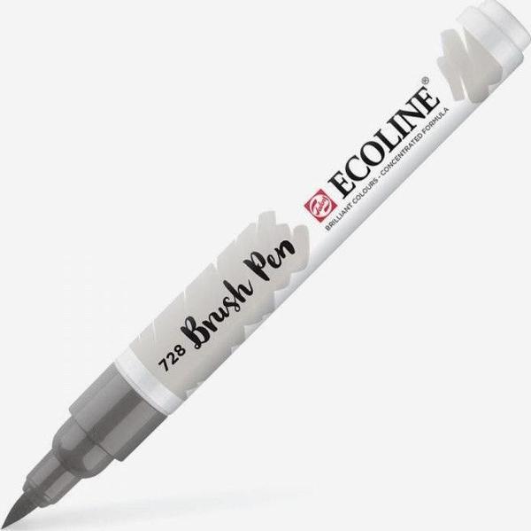 Talens Ecoline Brush Pen Fırça Uçlu Kalem 728 Warm Grey Light - Image 1