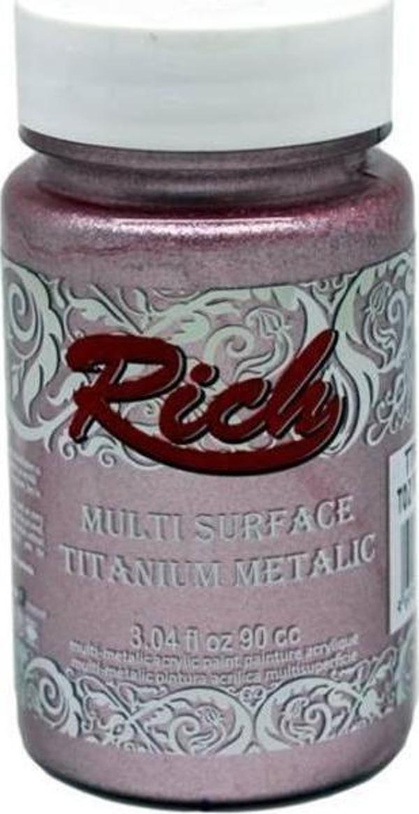 Rich Multi Surface Titanium Metalik Boya 90 cc. 2556 TOZ PEMBE - Image 1