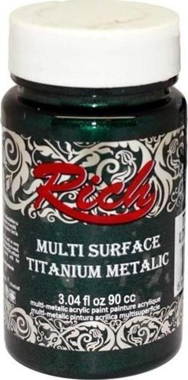 Rich Multi Surface Titanium Metalik Boya 90 cc. 2554 ANTİK YEŞİL - Image 1