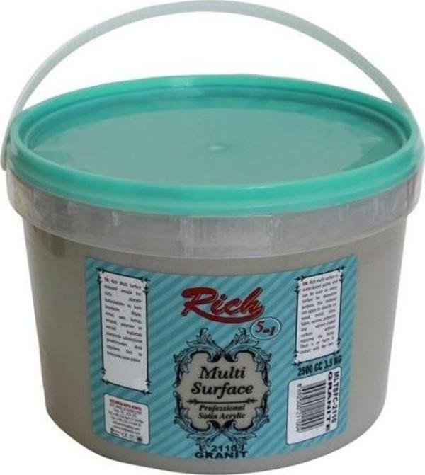 Rich Multi Surface Her Yüzey İçin Akrilik Boya 2500 cc 2110 GRANİT - Image 1