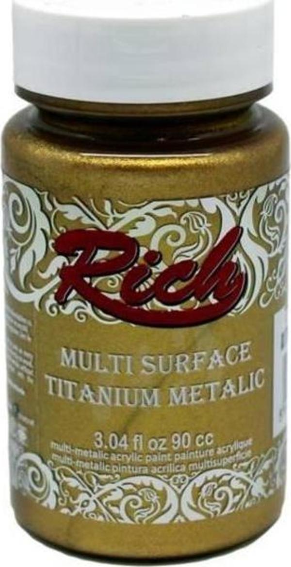 Rich Multi Surface Titanium Metalik Boya 90 cc. 2524 ANTİK ALTIN - Image 1