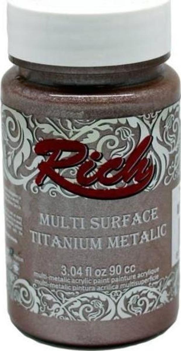 Rich Multi Surface Titanium Metalik Boya 90 cc. 2528 ANTİK PEMBE - Image 1