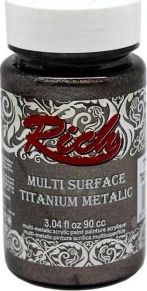Rich Multi Surface Titanium Metalik Boya 90 cc. 2542 TAŞ GRİ - Image 1