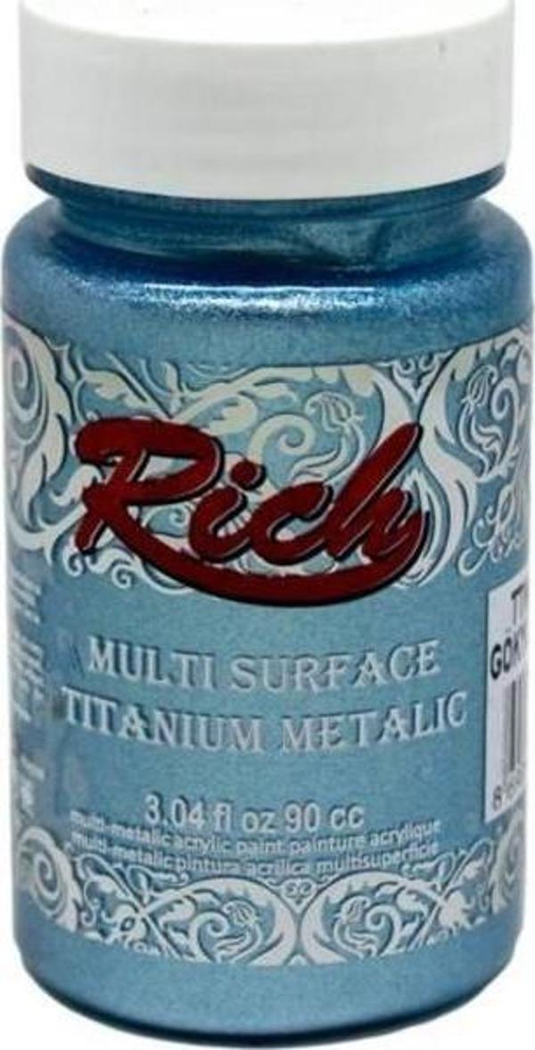 Rich Multi Surface Titanium Metalik Boya 90 cc. 2564 GÖKYÜZÜ - Image 1