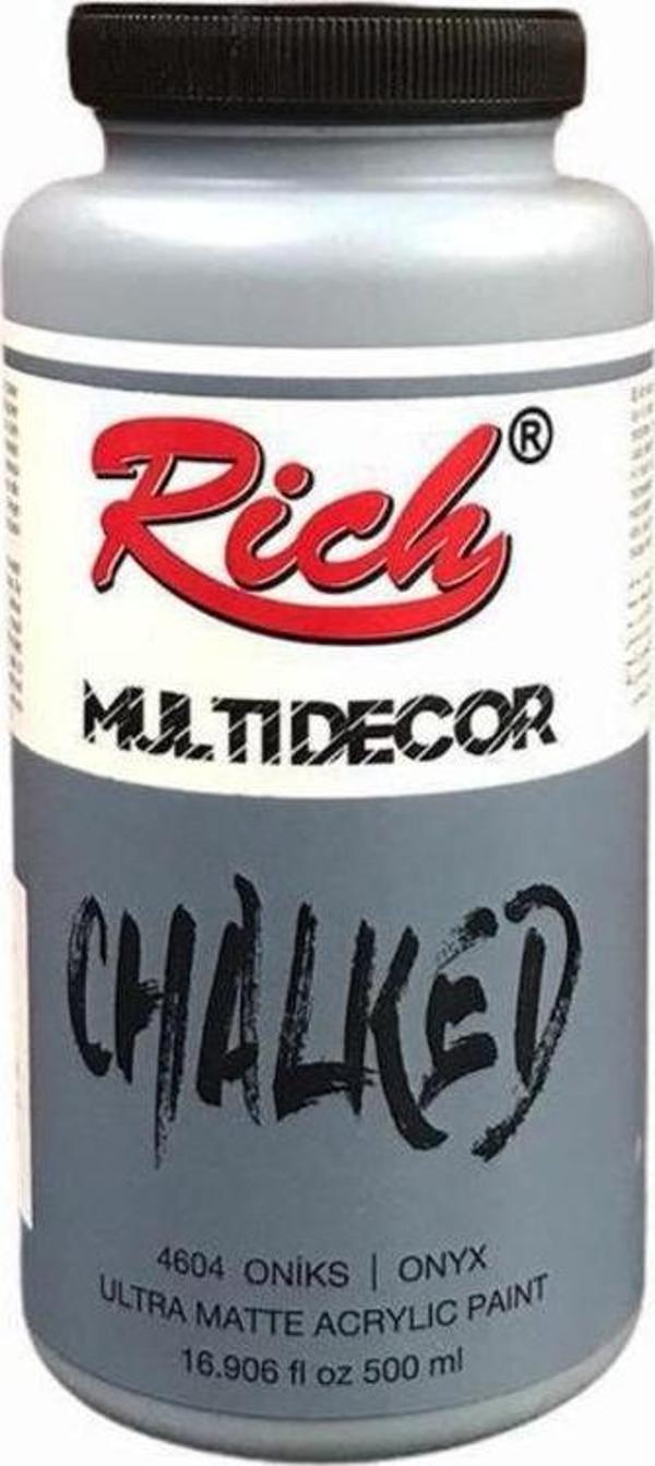 Rich Multi Decor Chalked Akrilik Boya 500 cc. 4604 ONİX - Image 1