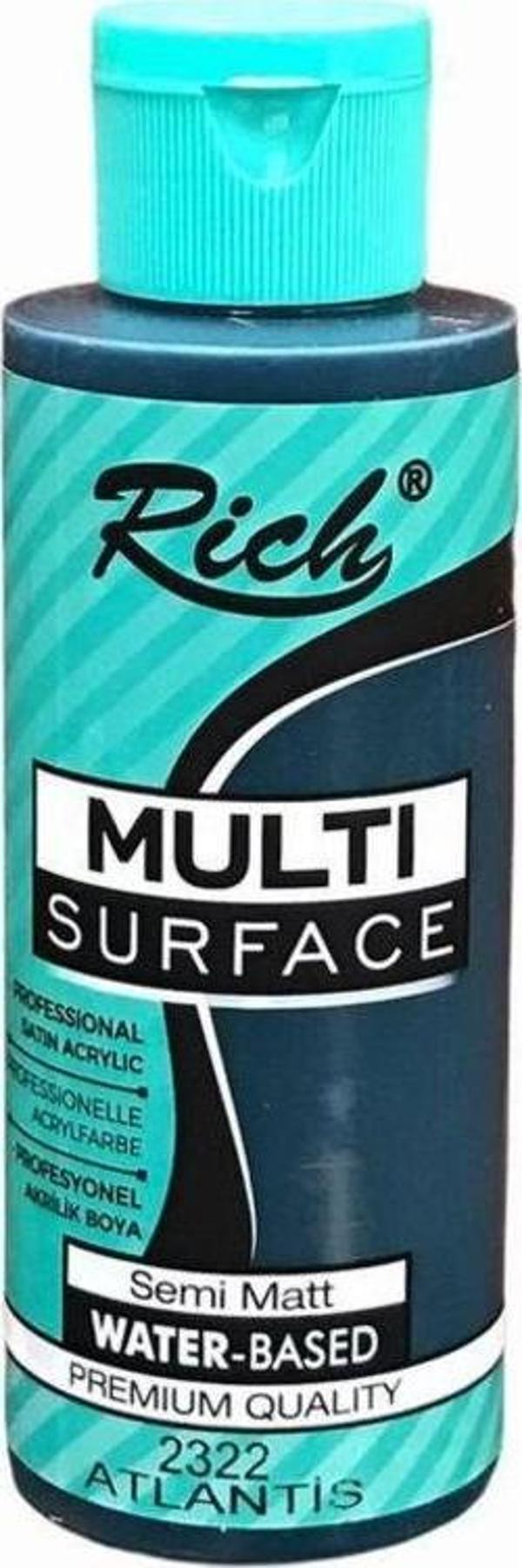 Rich Multi Surface Her Yüzey İçin Akrilik Boya 120 cc. 2322 ATLANTİS - Image 1