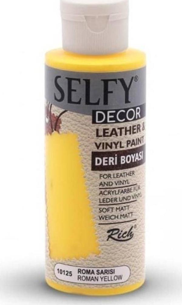 Rich Selfy Decor Deri Boyası 120 cc 10125 ROMA SARISI - Image 1
