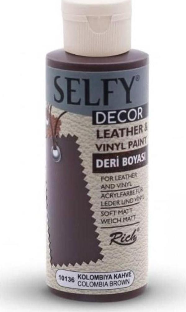 Rich Selfy Decor Deri Boyası 120 cc 10136 COLOMBIA KAHVE - Image 1