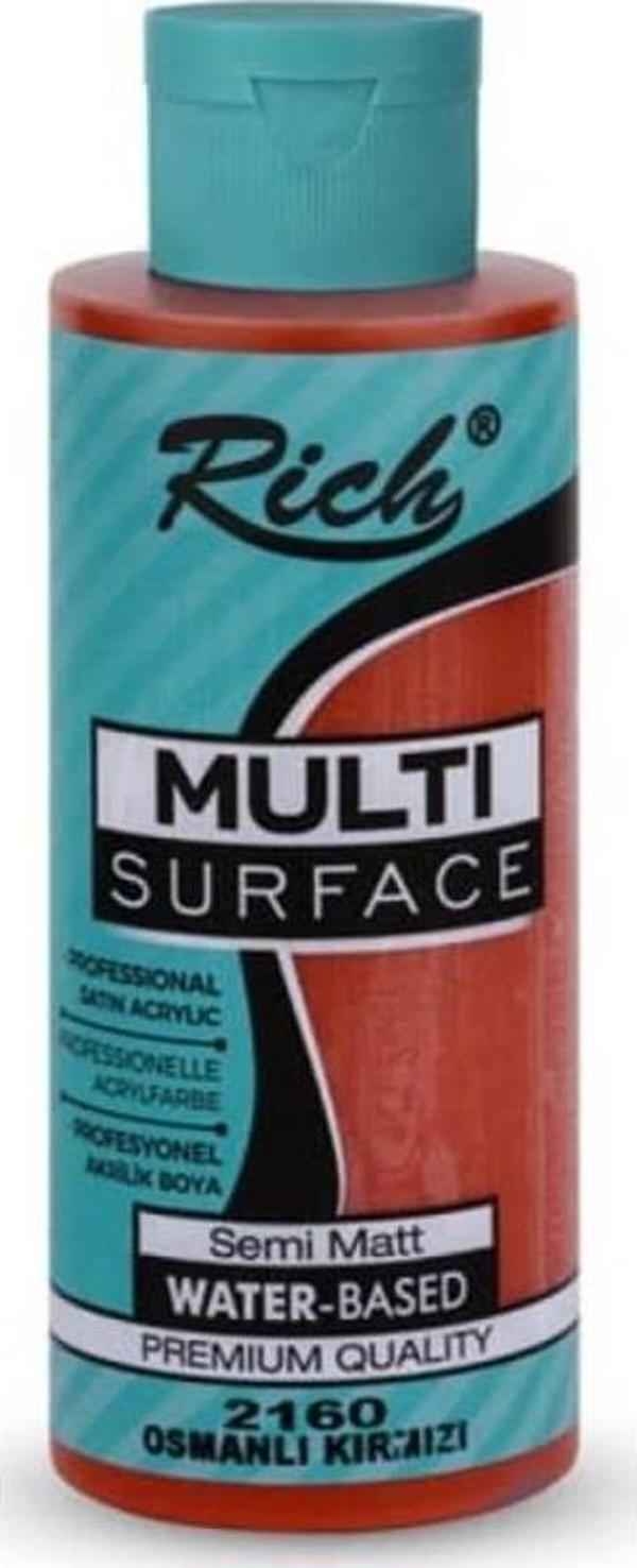 Rich Multi Surface Her Yüzey İçin Akrilik Boya 500 cc. 2160 OSMANLI KIRMIZI - Image 1