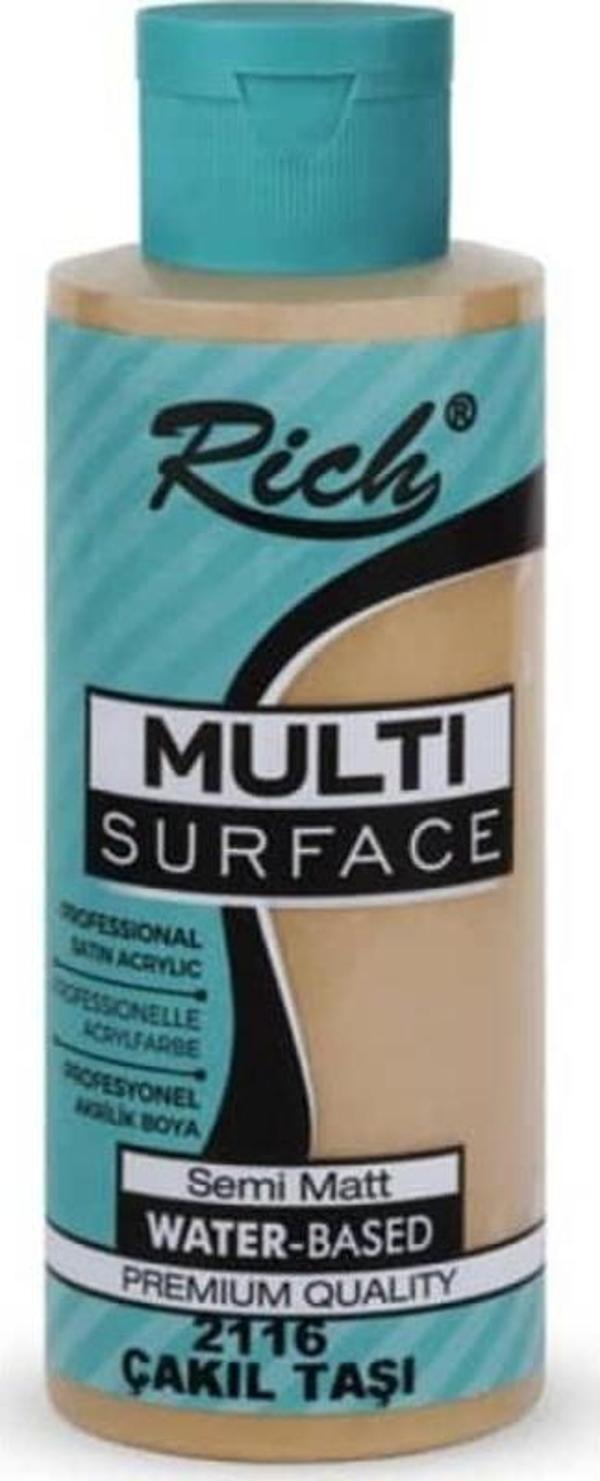 Rich Multi Surface Her Yüzey İçin Akrilik Boya 500 cc. 2116 ÇAKIL TAŞI - Image 1