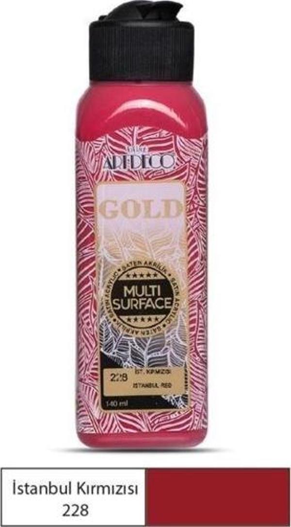 Artdeco Gold Multi Surface Akrilik Boya 140 ml. 228 İSTANBUL KIRMIZISI - Image 1