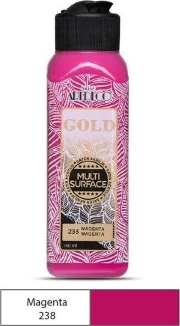 Artdeco Gold Multi Surface Akrilik Boya 140 ml. 238 MAGENTA - Image 1