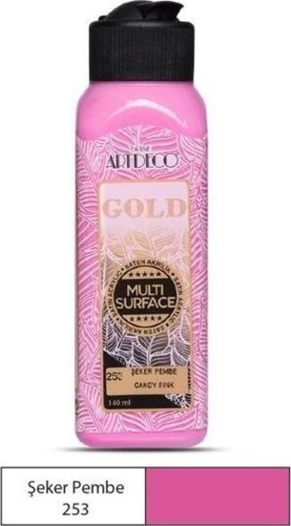 Artdeco Gold Multi Surface Akrilik Boya 140 ml. 253 ŞEKER PEMBE - Image 1