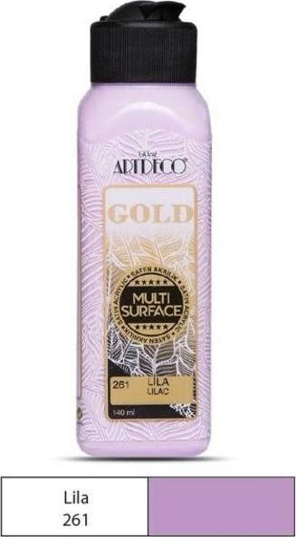 Artdeco Gold Multi Surface Akrilik Boya 140 ml. 261 LİLA - Image 1
