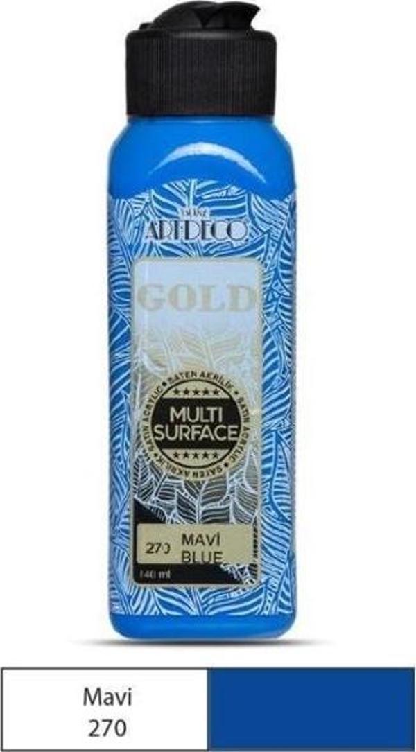 Artdeco Gold Multi Surface Akrilik Boya 140 ml. 270 MAVİ - Image 1