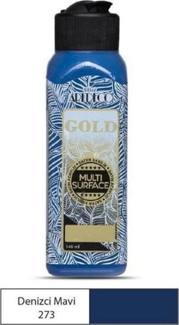 Artdeco Gold Multi Surface Akrilik Boya 140 ml. 273 DENİZCİ MAVİ - Image 1